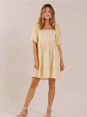 Rylee and Cru Gretta Dress - Butter Cream